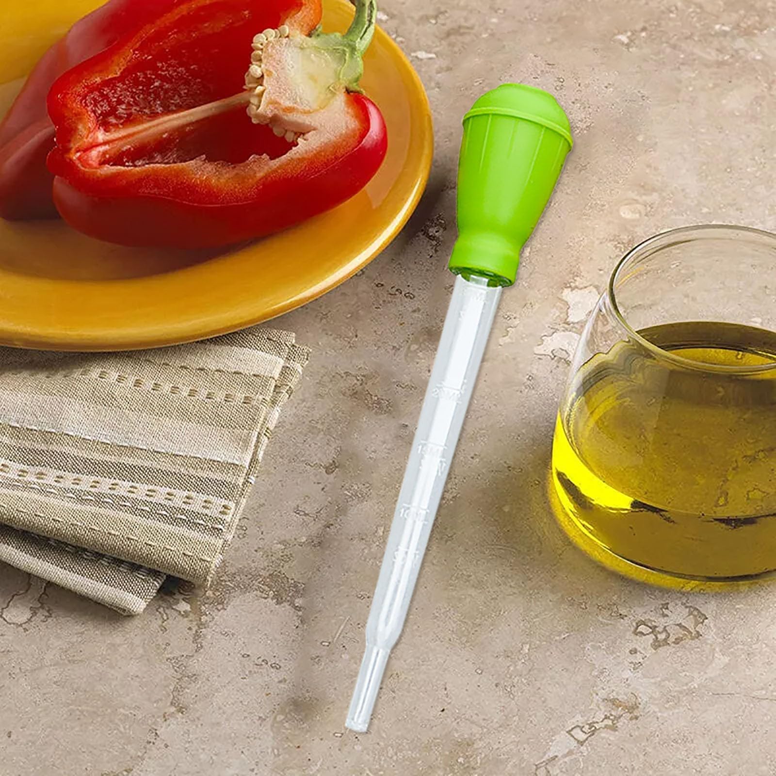 Produktbild von Kunststoff-Pipette Mit Skala – 3 Ml, Lebensmittelqualität – Für Backen, Kochen, Torten & Infusionen