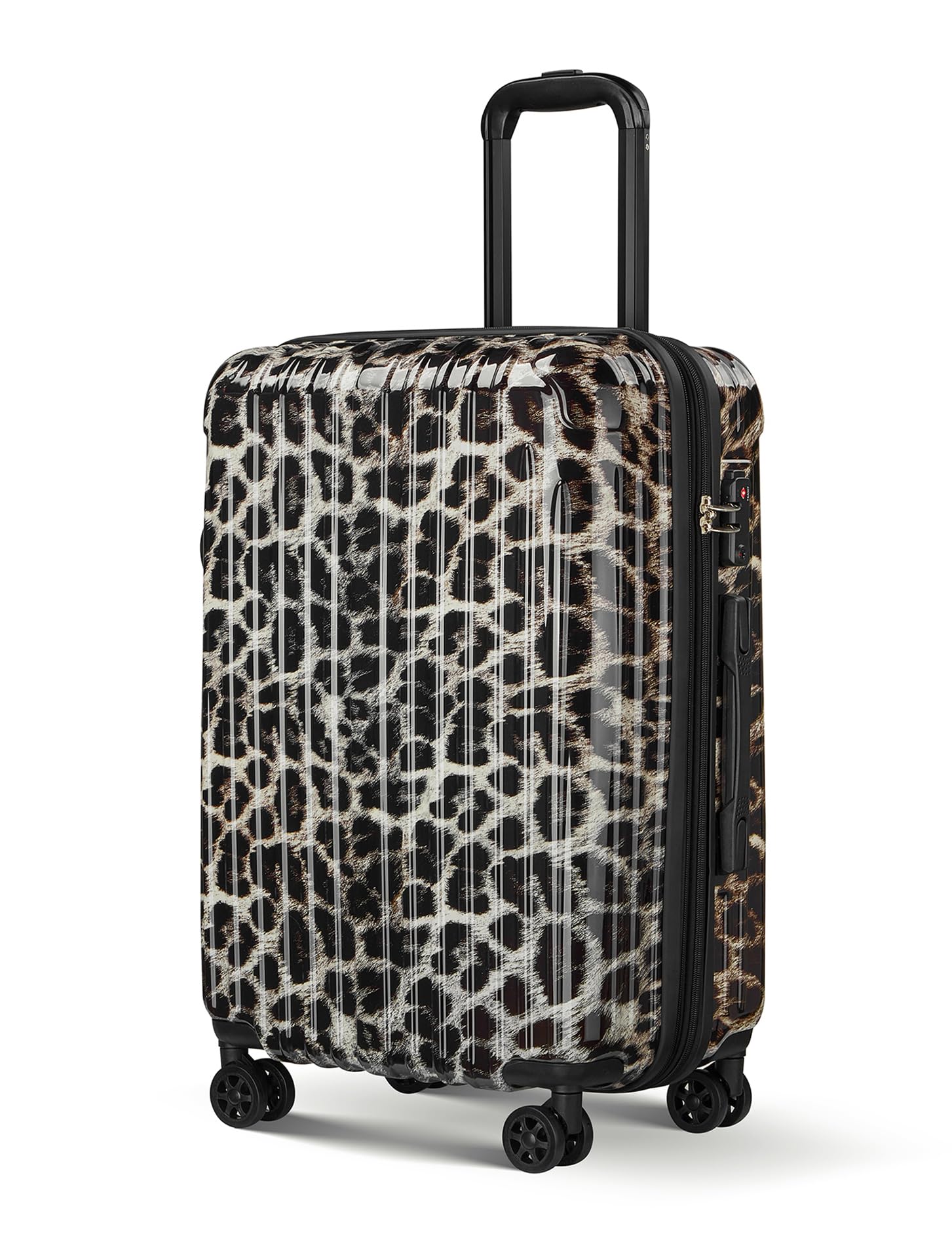 Large Checked Luggage Hardside Suitcase with Spinner Wheels, 27in