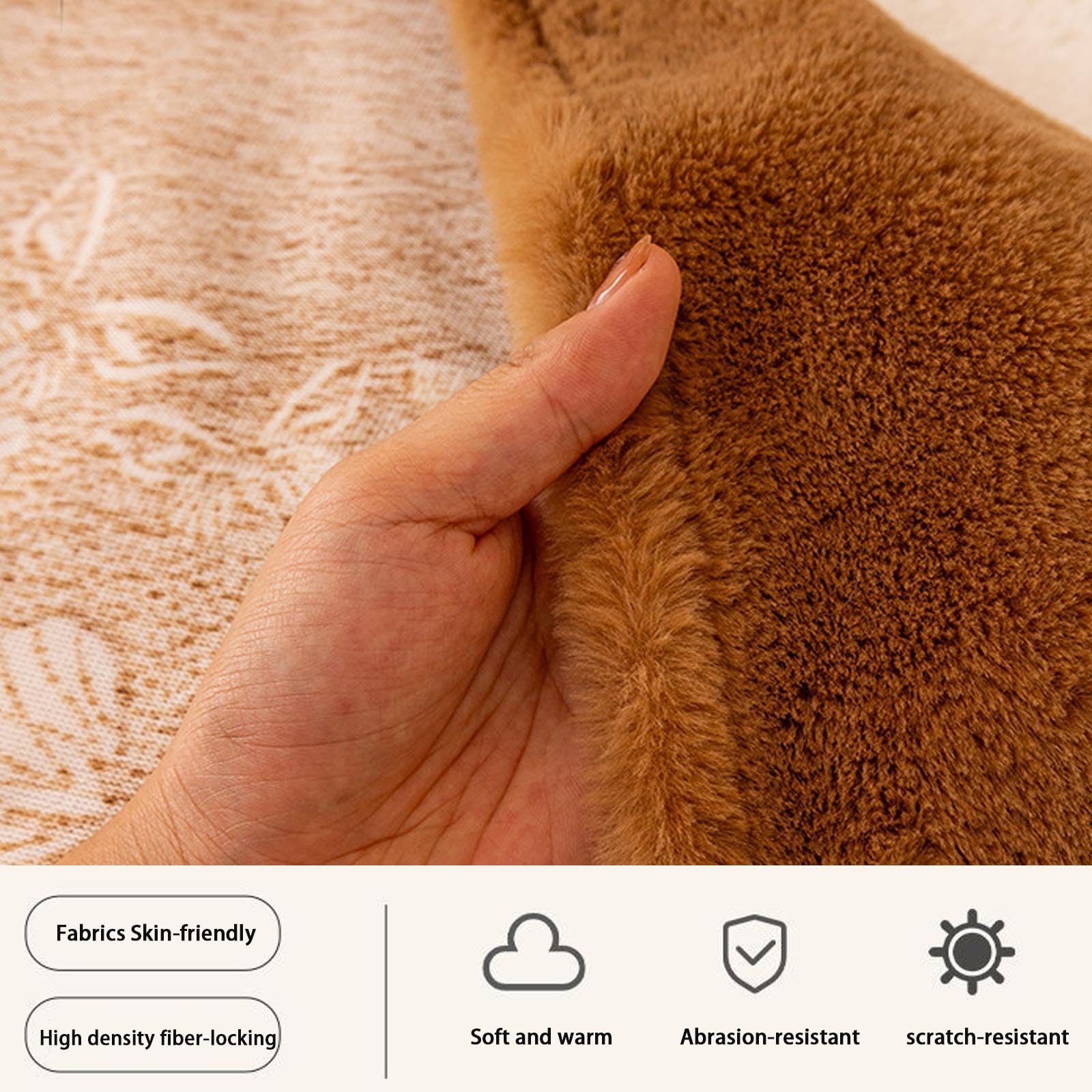 Fodera Per Divano Di Lusso In Peluche Di Coniglio, Fodera Spessa Con Drappeggio Naturale, Tessuto Jacquard Lavabile Componibile, Poltrona Reclinabile, Divanetto, Decorazio black 180*200cm/70.9*78.7in