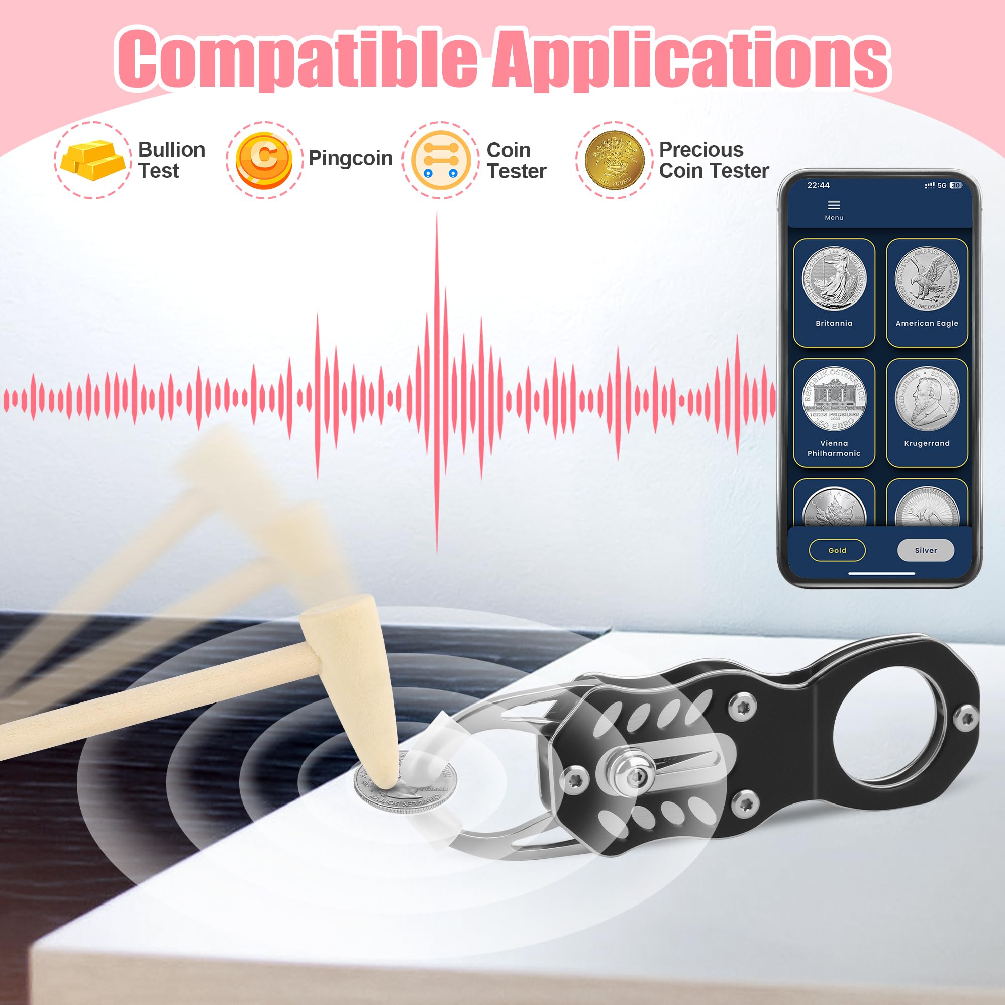 Snapklik.com : Silver Coin Tester Kit, Pocket Coin Testing Include Coin ...
