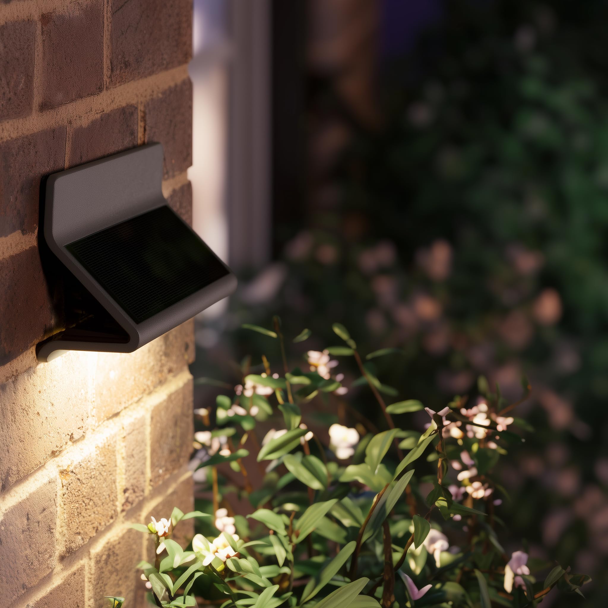 Solar Centre Anthracite Solarcentre® Zenith Warm White Solar Powered Outdoor Wall Light