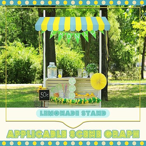 Miniatura 115 de Boao Paquete de 4 toldos de circo para decoración de toldo de cartón con rayas 3D, decoración de pared de carnaval, recuerdos de fiesta de circo