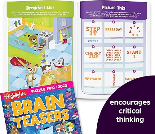 Miniatura 3 de Highlights Puzzle Fun 2023 Special Edition - Libros de actividades para niños de 6 a 12 años, paquete de 4, 128 páginas