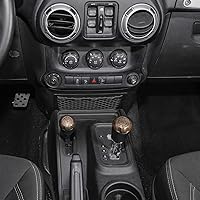 Vista 21 de RT-TCZ for Wrangler JK Gear Shift Knob Trim Cover for Jeep Wrangler JK JKU 2011-2017 Red Interior Accessories 2pcs