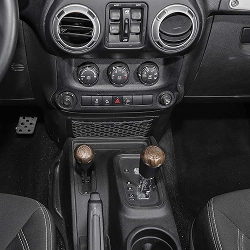 Vista 21 de RT-TCZ for Wrangler JK Gear Shift Knob Trim Cover for Jeep Wrangler JK JKU 2011-2017 Red Interior Accessories 2pcs