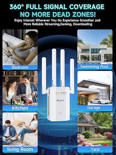 Miniatura 8 de 2025 Nuevo amplificador de señal de extensor WiFi, 5 modos de trabajo