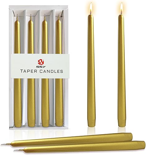 Miniatura 7 de Velas cónicas rosadas trenzadas de 10 pulgadas sin perfume hechas a mano en espiral para decoración de bodas, fiestas de Navidad