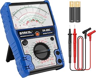 Analog Multimeter SK-88C,Pointer Multimeter，External Magnetic Multimetro,AC DC Volt 2500V,DC Current 10A,Rx 100K,Batt Tester,Diode/LED Testing,Remote Control Detection,11 Function,24 Range