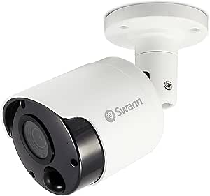 Swann Home Security Camera, POE Cat5e NVR 4K HD Video, Indoor or Outdoor Wired Surveillance CCTV, Color Night Vision, Heat Motion Detection, Metal Housing, Face Recognition, 2-Way Talk asin的图片