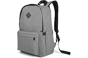 Spacious and Durable Gray Laptop Backpack for College and Travel