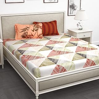 Story@Home Premium Forever Modern Style Fine Cotton Luxurious Beautiful Silky Soft Comfort Designer Triangle Pattern 1 Kin...