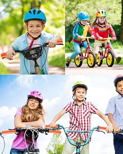 Miniatura 4 de MSDADA Empuñaduras de manillar de bicicleta, agarre de goma antideslizante para niños, bicicleta, scooter, montaña, carretera, crucero, bicicleta