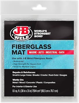 JB Weld الألياف الزجاجية حصيرة 8 sq. ft 38 "&times; 31"