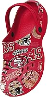 Vista 3 de FOCO Arizona Cardinals NFL Mens Historic Print Clog with Strap