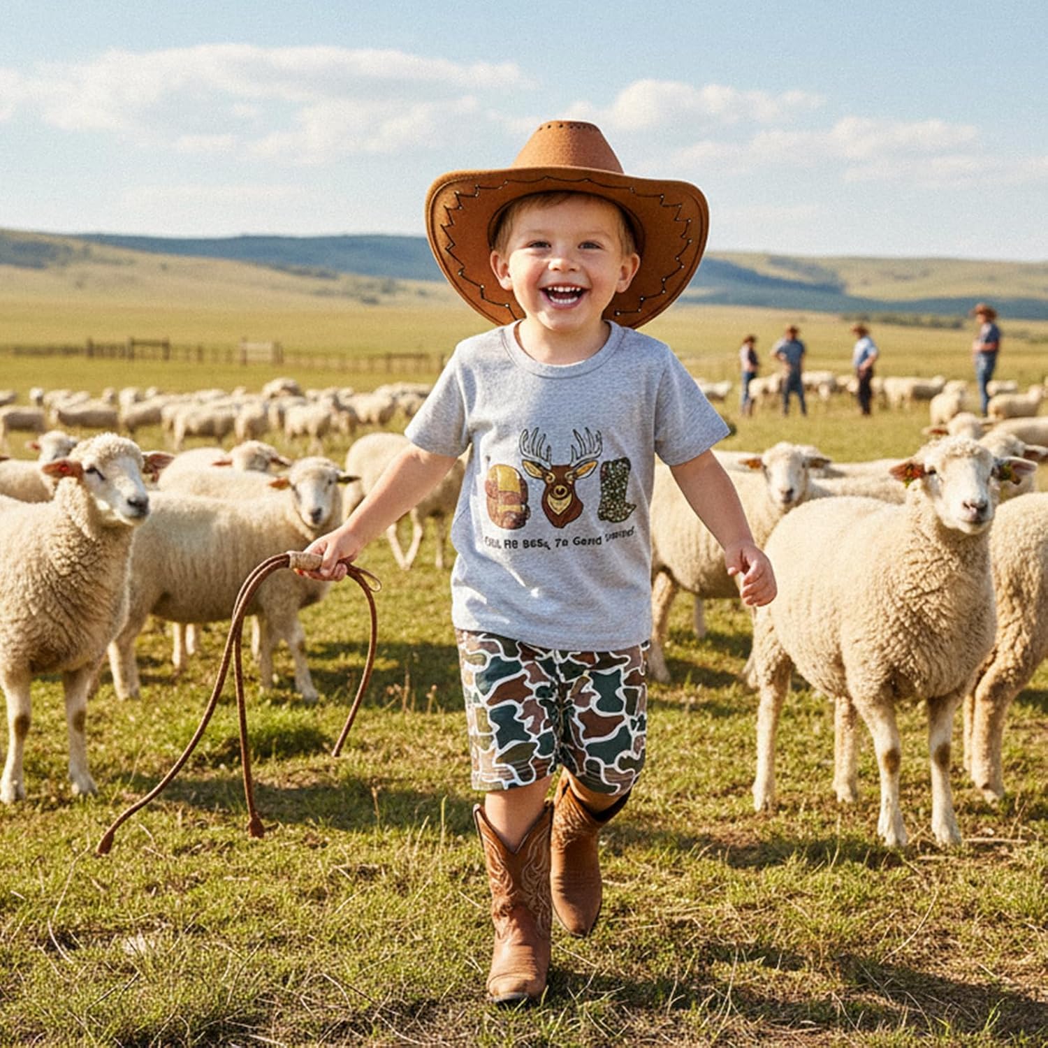 Toddler Baby Boy Summer Clothes Letter Print Short Sleeve T-Shirt Camouflage Shorts Set Western Baby Boy Clothes - Image 6