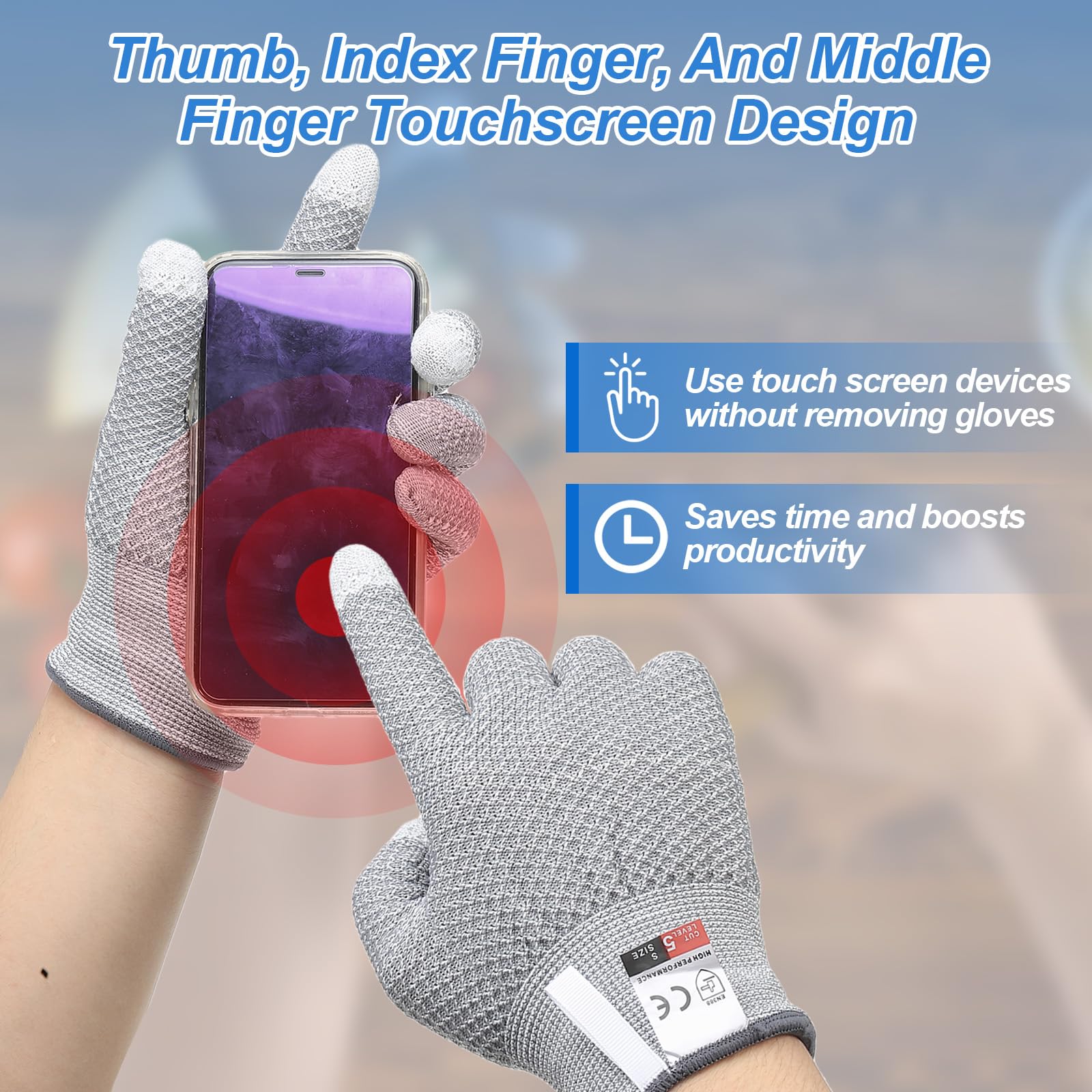 PATIKIL Cut Resistant Gloves - Image 4