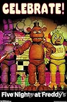 Trends International Five Nights at Freddy's Celebrate Poster - Officially Licensed FNAF Wall Art 22.375x34 Inch Glossy Print