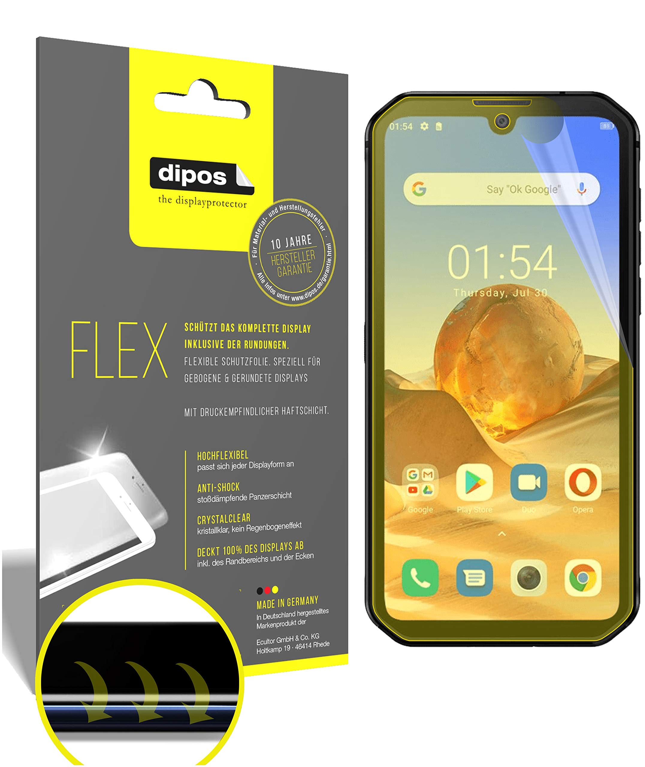 dipos I 2X Pellicola Protettiva Compatibile con Blackview BV9900E Pellicola di Protezione I 3D Full Cover