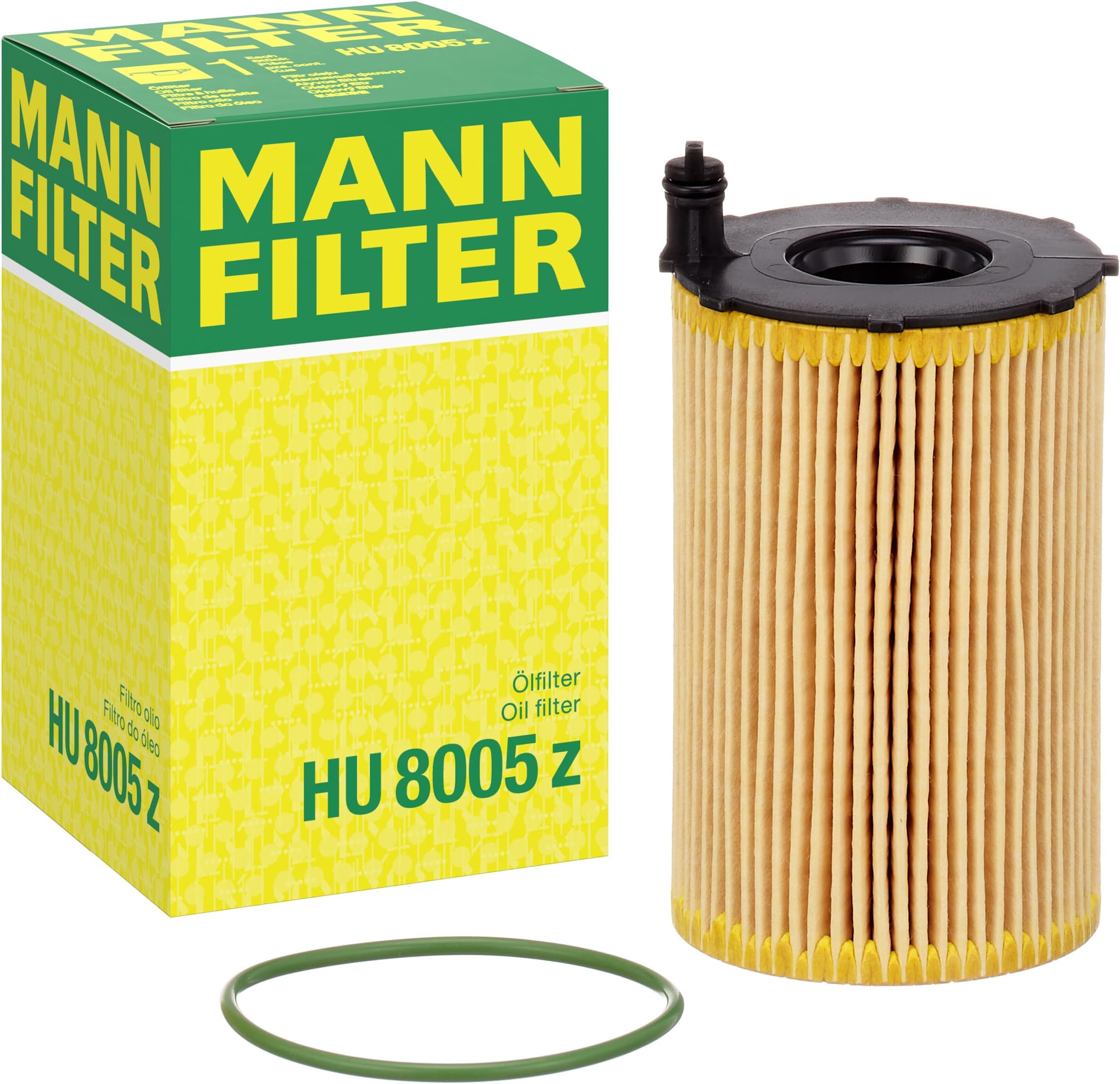 Mann Filter HU 8005 z Cartridge Oil Filter Compatible With Audi A6 (2017), A6 Quattro (2014-2015), A7 Quattro (2014-16), A8 Quattro (2014-2016), Q5 (2013-2016), Porsche Cayenne (2013-2016)