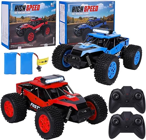 LIZHOUMIL Auto a control remoto, escala 120, auto de acrobacias a control remoto, 2WD de alta velocidad de 25 Mph, camión monstruo eléctrico