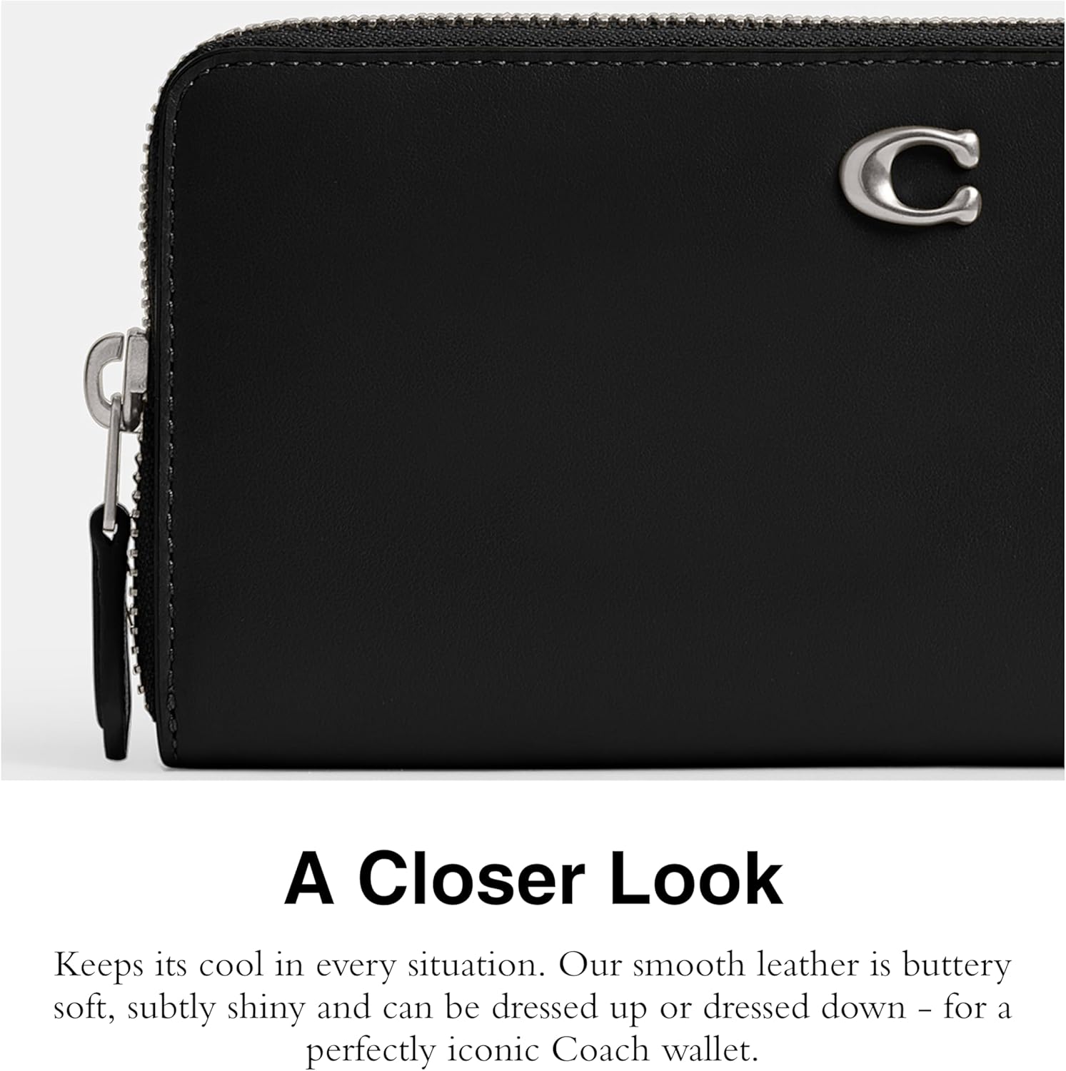 COACH womens Slim Accordion Zip - Image 4