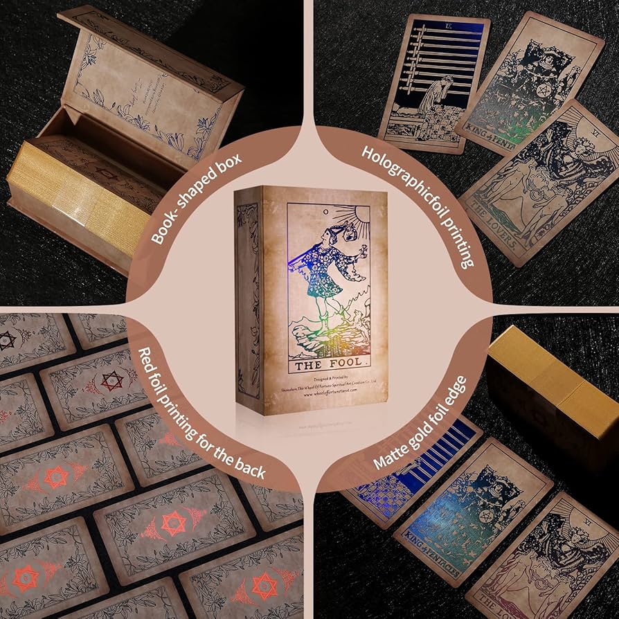 Amazon.co.jp: タロットカード ホログラフィック タロットデッキ