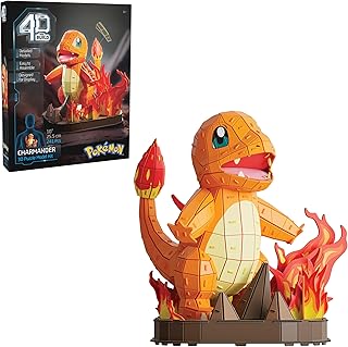 4D Build Pokémon Glumanda 3D-Modellbausatz