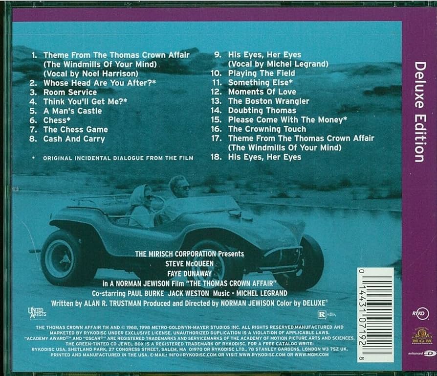 The Thomas Crown Affair: Original Soundtrack: Amazon.co.uk