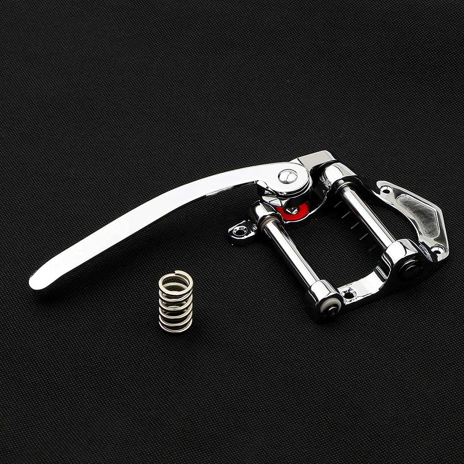 Alnicov Chitarra Tremolo Unit Vibrato Bridge,Cordiera Vibrato Tremolo per Tele, SG, LP, ETC Chitarre Elettriche Cromo