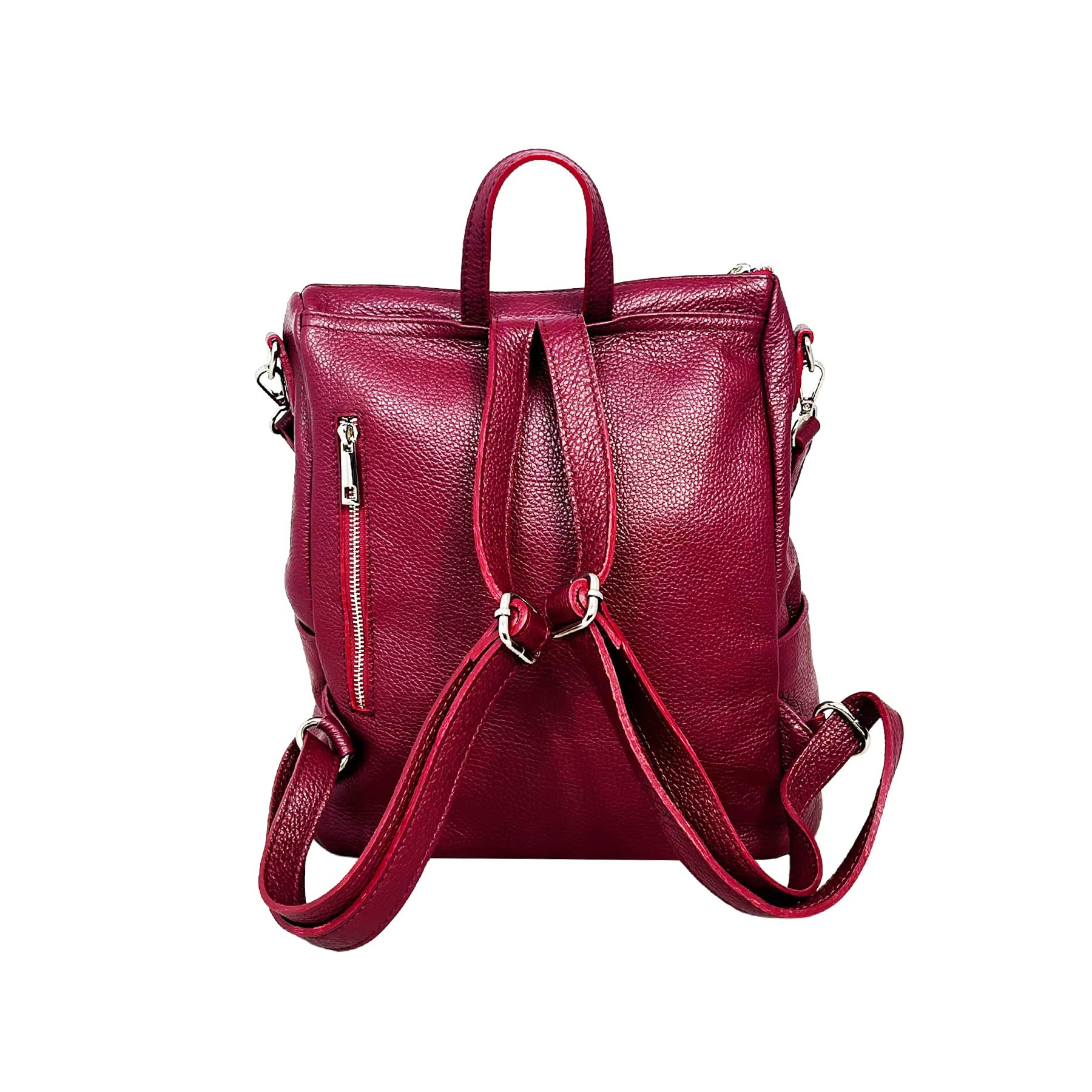 Cheval Firenze Zaino Alya, Vera Pelle Made in Italy (Bordeaux)