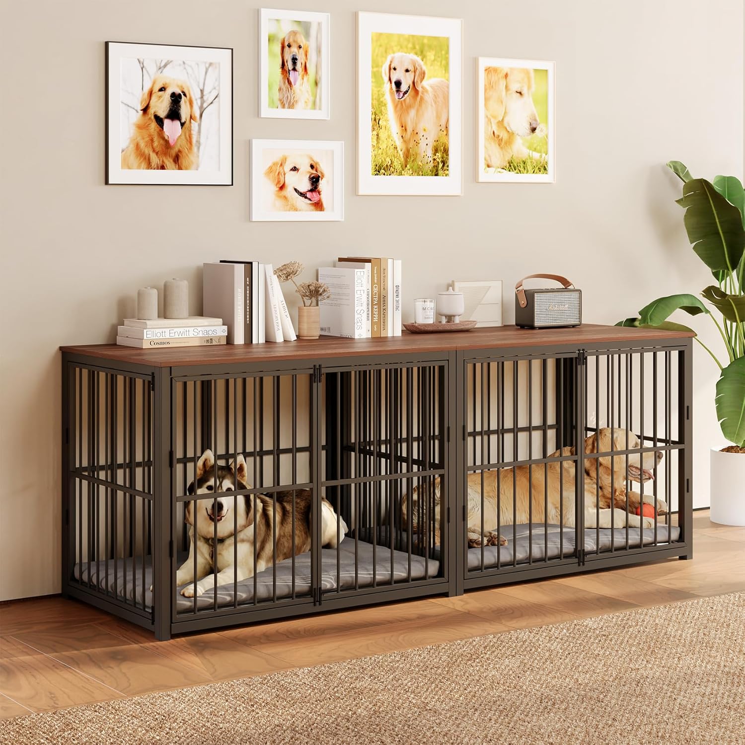 Large Dog Crate Furniture for Large Breed Dogs Indoor