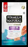 Fórmula Natural Fresh Meat Ração Seca Hairball Para Gatos Adultos Sabor Salmão 1Kg