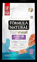 Fórmula Natural Fresh Meat Ração Seca Hairball Para Gatos Adultos Sabor Salmão 1Kg