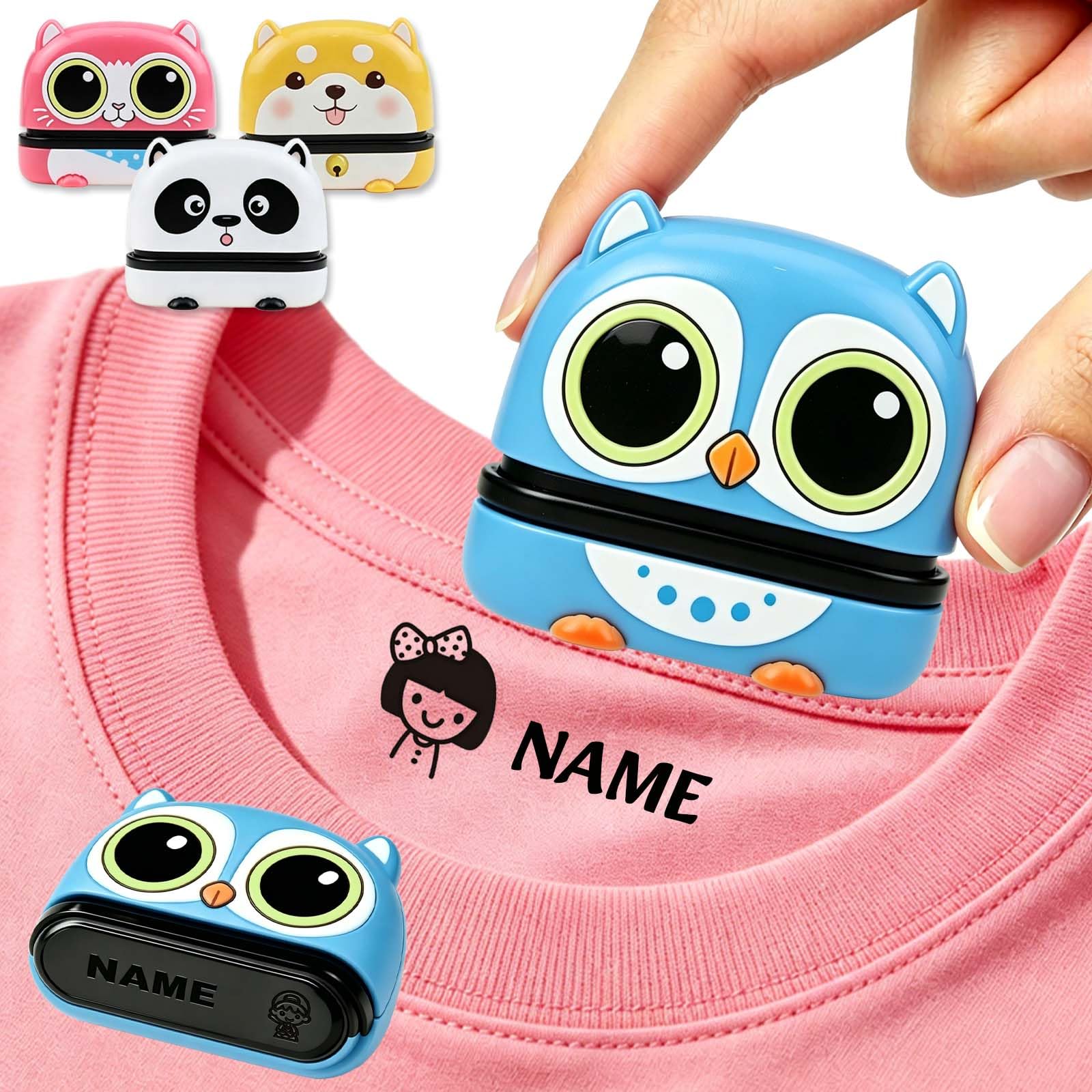 Personalised Name Stamp for Clothes Kids, Clothes Stamp Label (Style 1)