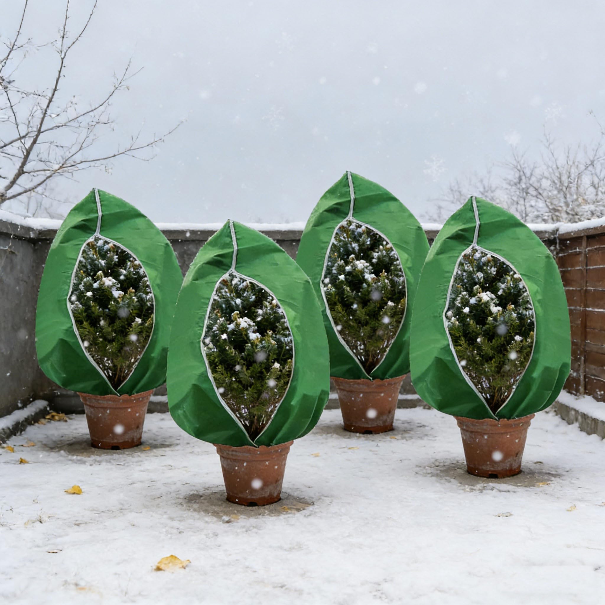 6 fundas multiusos para plantas, aislantes, transpirables, para invierno, protección de instalación, durabilidad