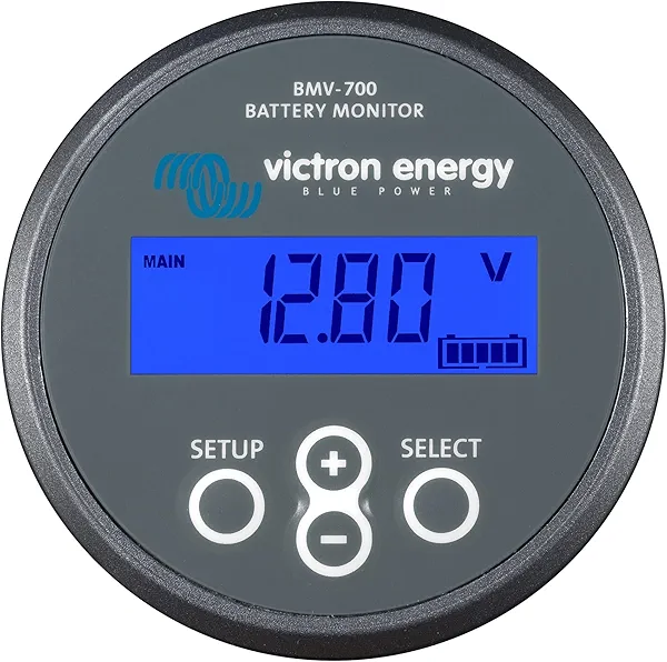 Victron Energy BMV-700 Battery Monitor with Shunt & Display - 6.5-95 VDC - Grey