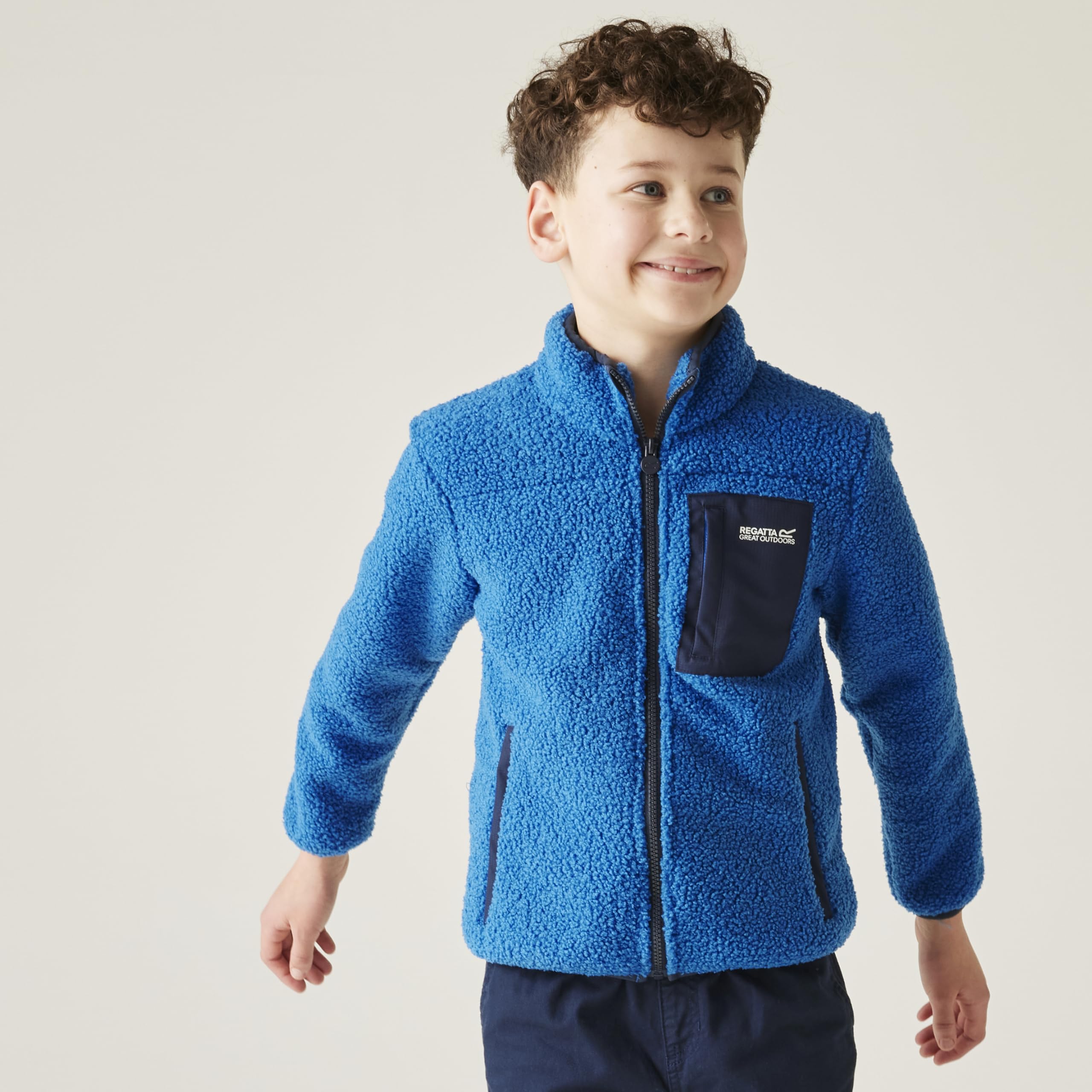 Regatta Jr Frnkie Wm Fle Regatta Frankie - Forro polar con cremallera completa para niños Unisex niños