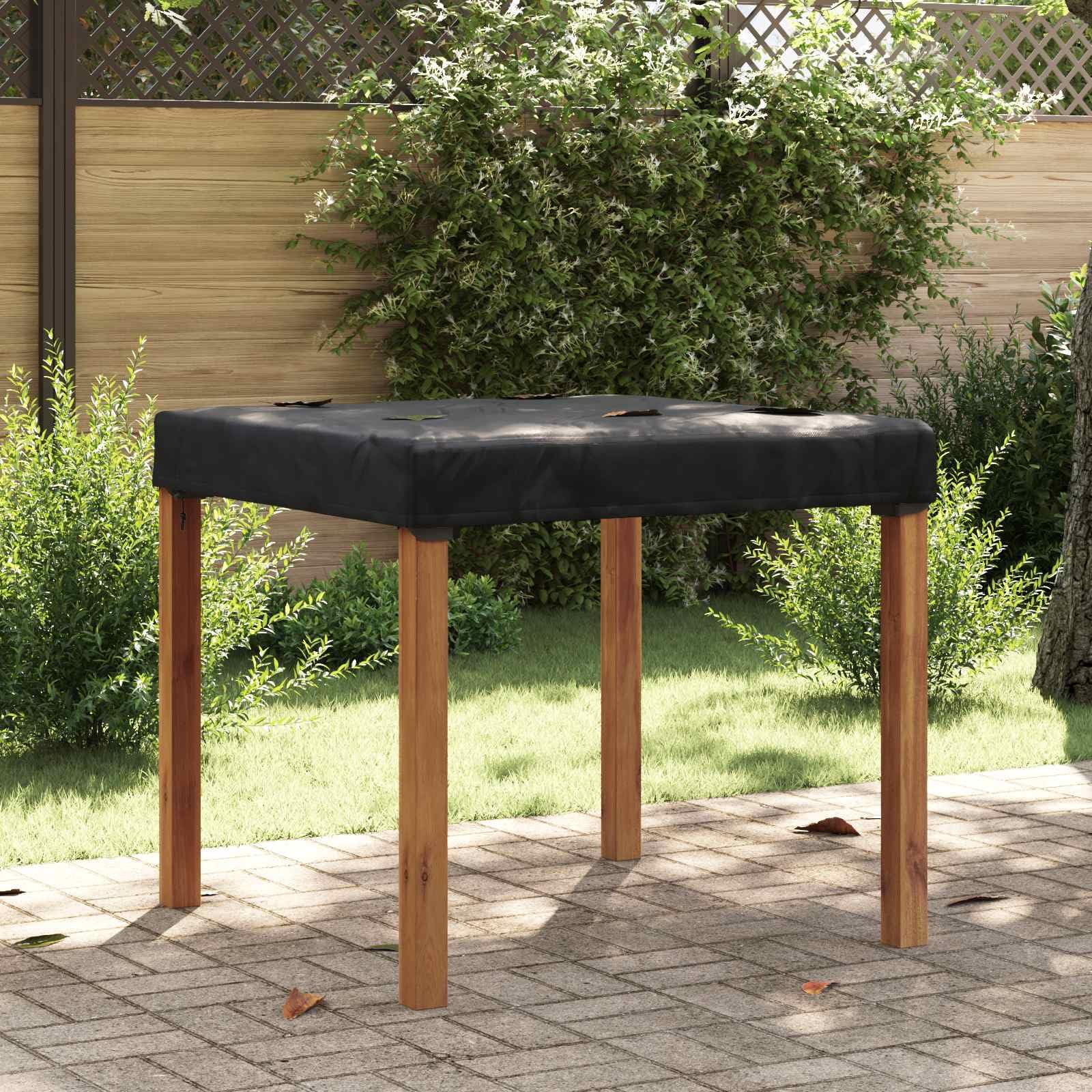 Obrusy uniwersalne, czarne, 92 x 92 x 15 cm, z torbą do przenoszenia, na meble ogrodowe, lounge, fotel, krzesło, stół, ławkę, taras, balkon, odporny na warunki atmosferyczne