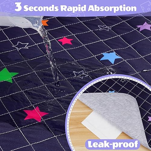 Miniatura 4 de Paquete de 2 ropa de cama de conejillo de indias, lavable, forro reutilizable para conejillo de indias, impermeable, ropa de cama para jaulas,