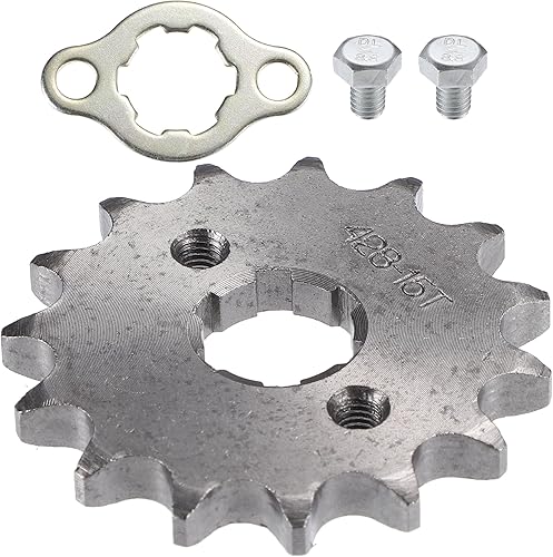 X AUTOHAUX 1 juego de 428 estilo 15 dientes 0.787 in ID motocicleta piñón delantero para motocicleta 50cc 70cc 110cc 125cc motocicleta Dirt Pit Bike