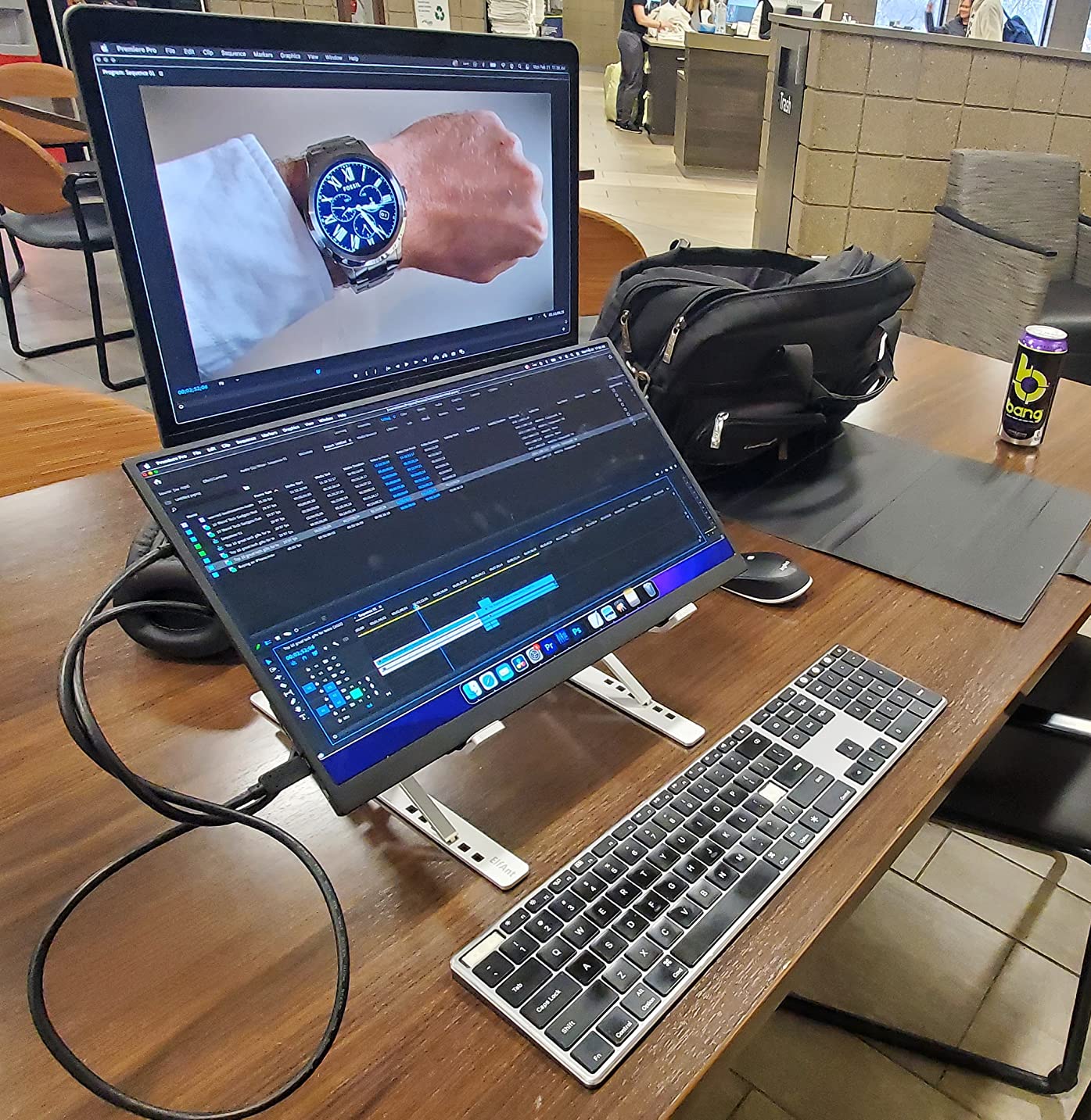 ElfAnt Laptop Stand Adjustable Portable Aluminum For 10" 17" Laptop