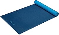 Gaiam dynaMat XL Yoga Mat - Non-Slip, Reversible 78x26 Inch Extra Thick 5mm for Athletic Yoga, Pilates & Tall Yogis