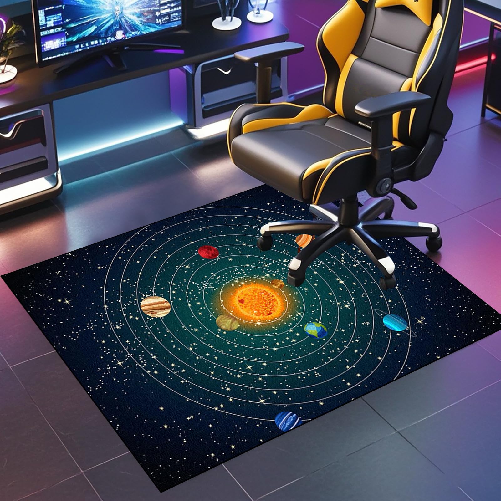 JaevKwzy Gaming Chair Mat for Carpet Floors, Chair Mat for Hard Floor, Carpet Protector Chair Mat, 140 x 180 cm Office Chair Mat Desks Mats Large, Floor Protector for Home Office Study Wooden Floors โ image 1