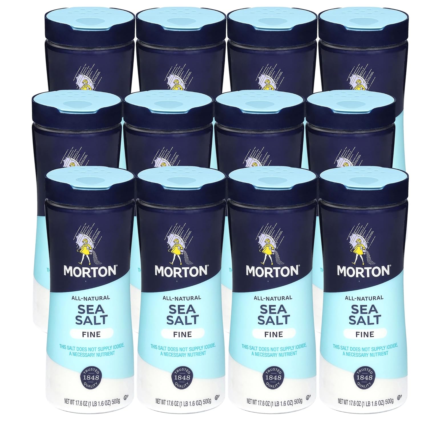 Morton Sal Marina Fina, Paquete de 12 de 17.6 oz