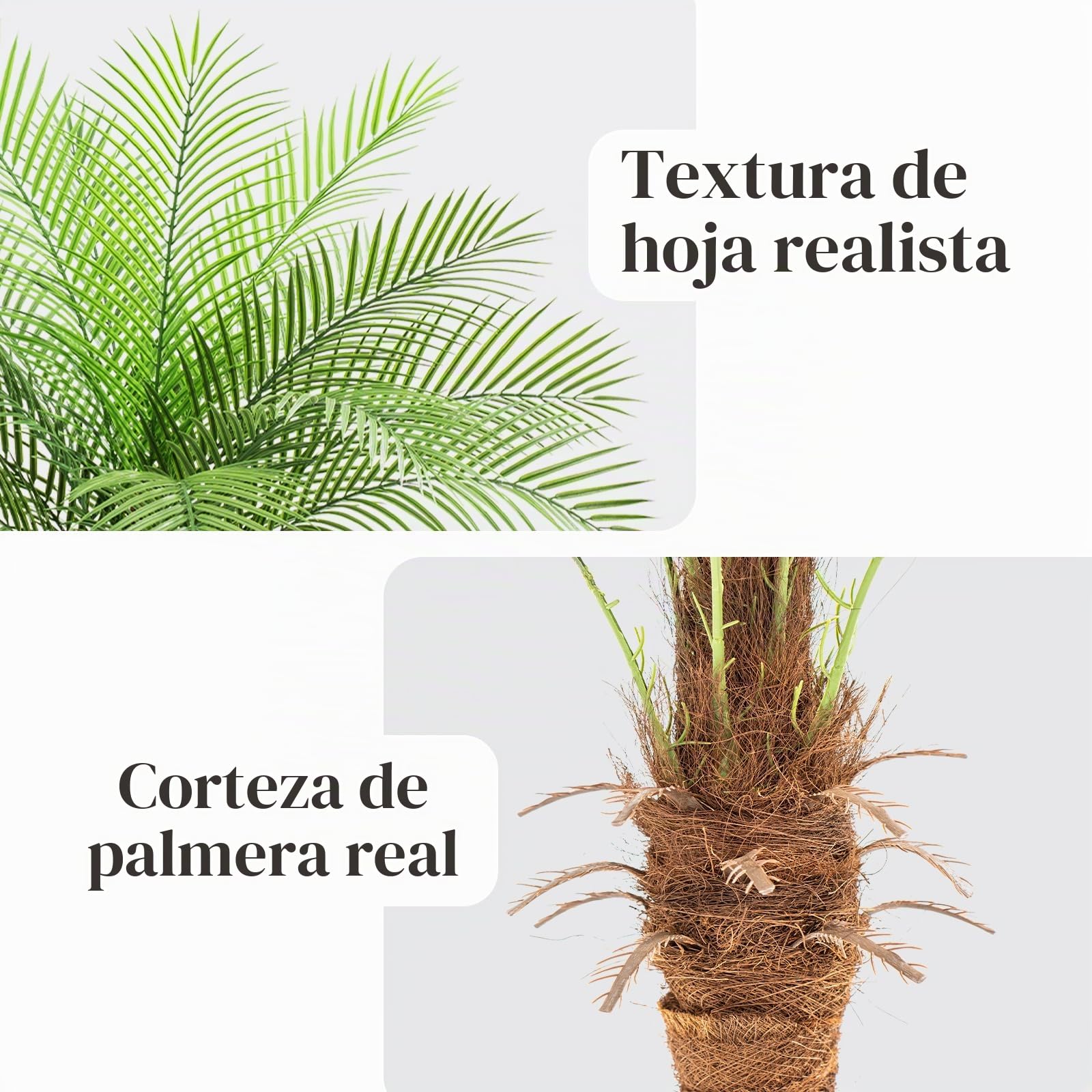 240 cm Palmera Artificial Phoenix Palmeras Artificiales Altas con 18 Hojas Ajustables Plantas Artificiales Phoenix para Patio Exterior Piscina Oficina en Casa Salón Jardín (1 Unidad, 240 cm)