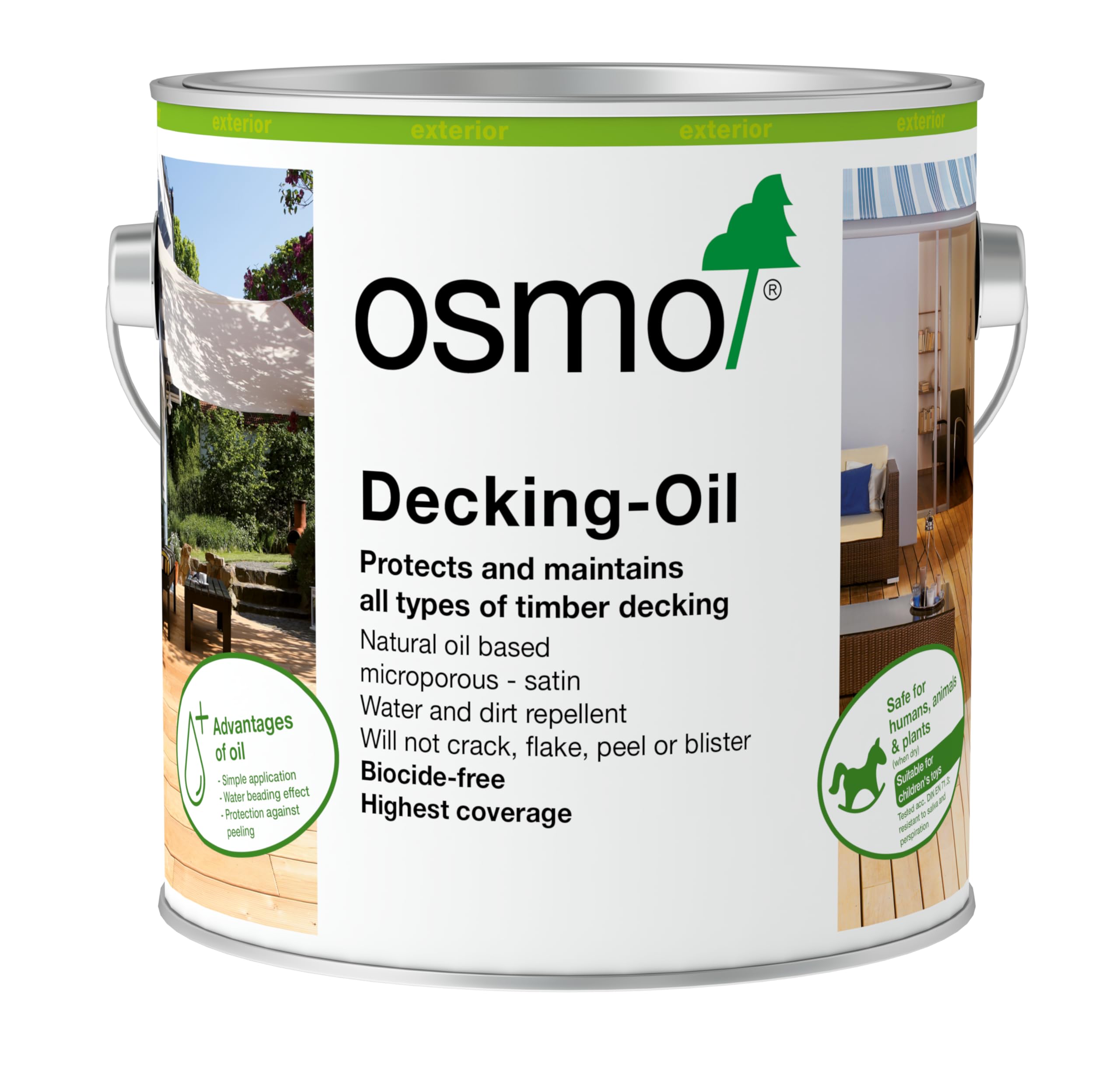Osmo Garapa Exterior Wood & Decking Oil 013 2.5Ltr