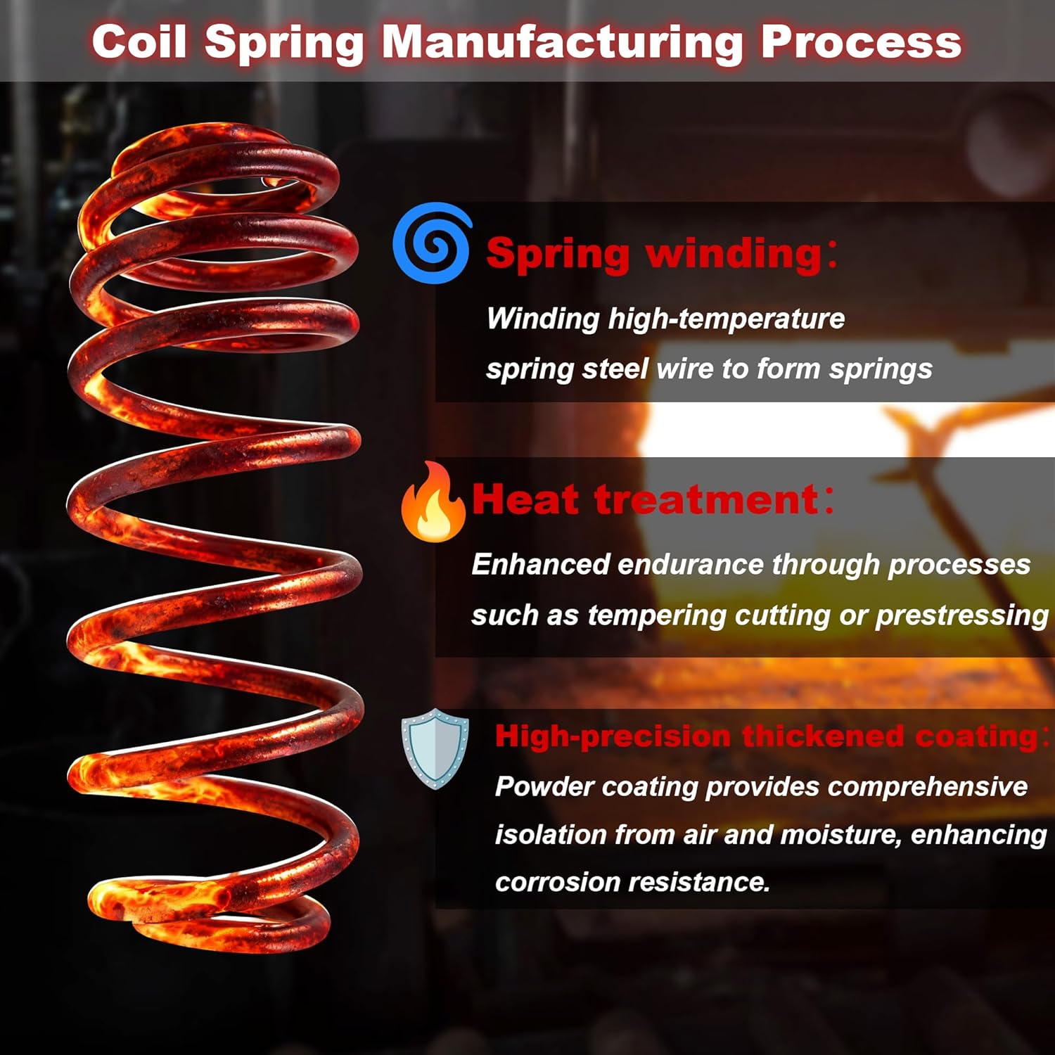 Rear Suspension Coil Spring Provide Extra 70% Load Capacity,Compatible with Chevrolet Tahoe 2000-2017, Avalanche Suburban 1500 2000-2014 & GMC Yukon 2000-2017 & Escalade 2002-2006 (Red)