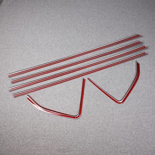 Miniatura 5 de Beautost Ajuste para Nissan New Rogue 2021 2022 2023 Marco de ventanas inferiores Moldura de cubierta de marco de acero inoxidable