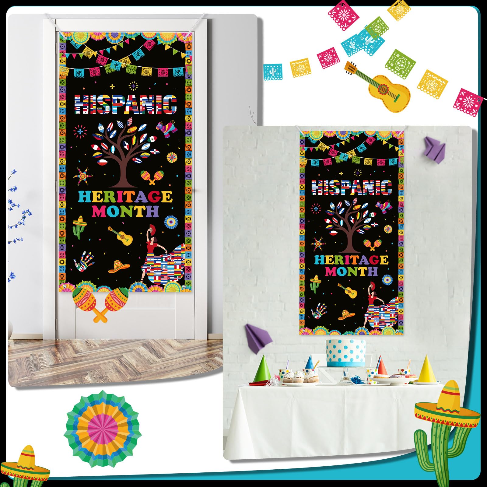 Snapklik.com : Hispanic Heritage Month Door Cover Latin American Door