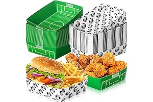 Football Fiesta Supplies: 36-Pack of 5-Pound Soccer Paper Food Trays, Perfect for Any Football Party